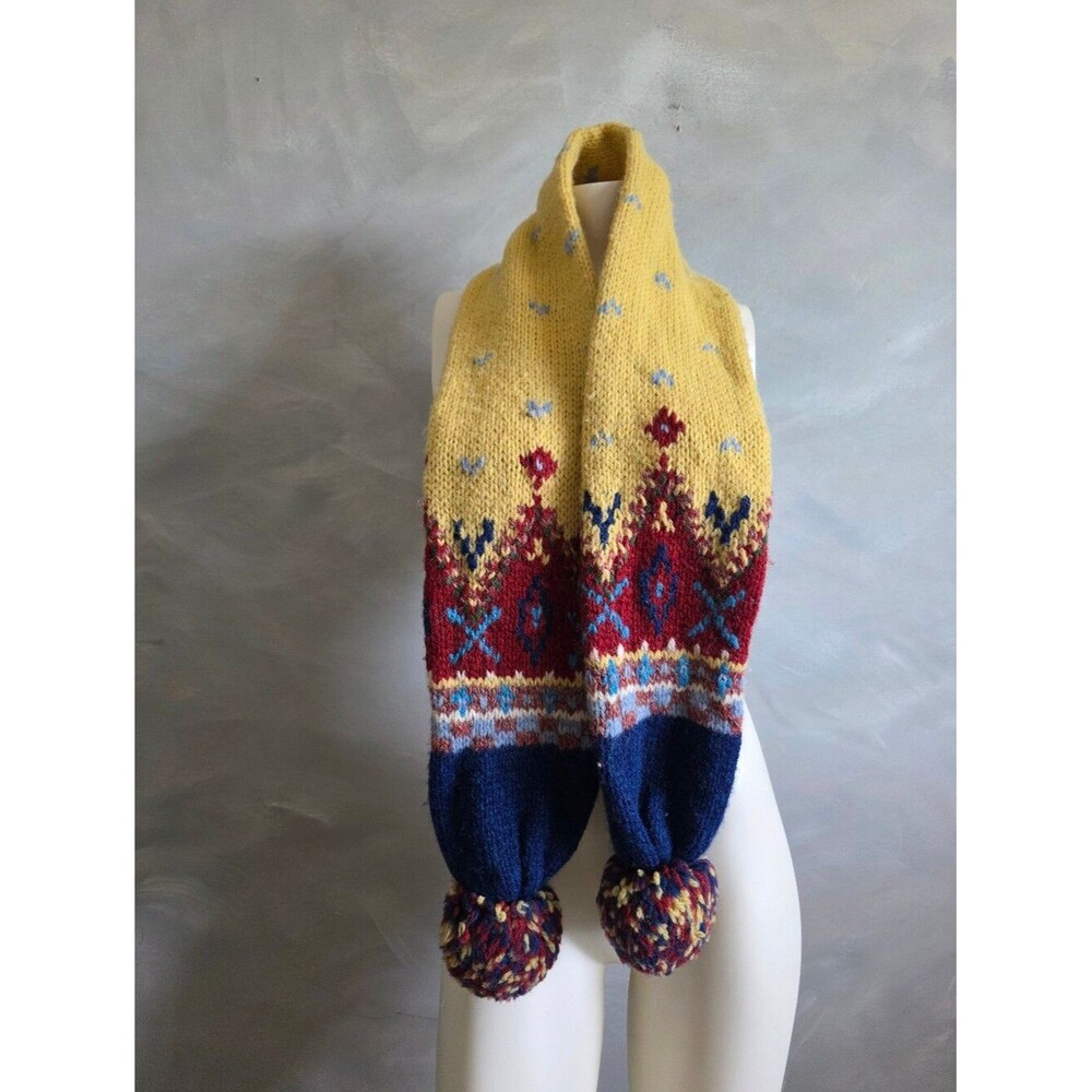 Keita Maruyama Fair Isle Tokyo Paris Label Pom Pom 60x5.5